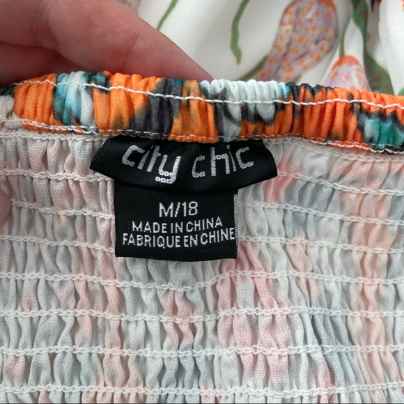 NWOT CityChic strapless maxi dress tiered - Picture 6 of 7